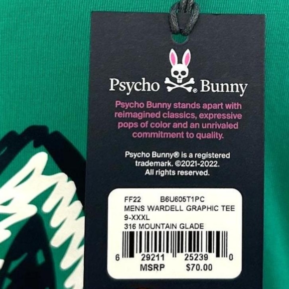 Psycho Bunny Wardell Graphic Tee - Picture 15 of 16